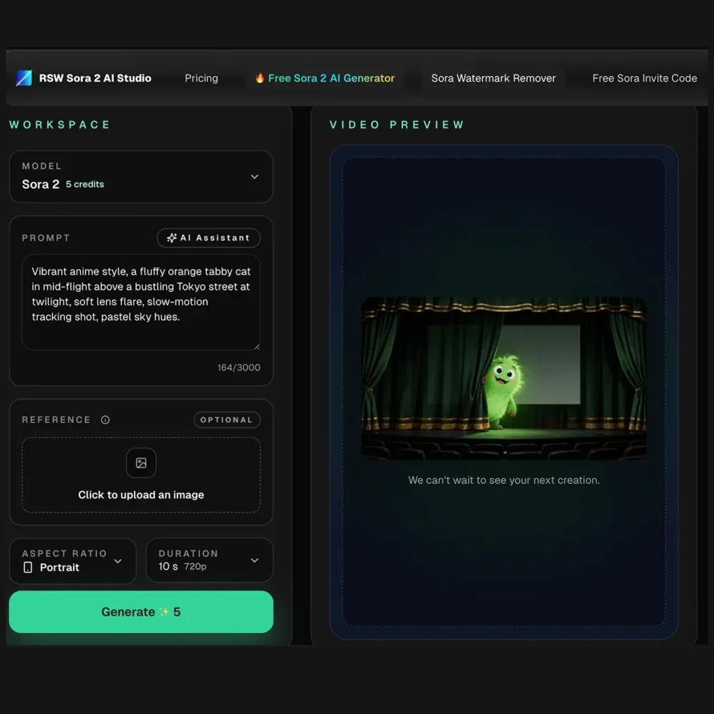 RSW Sora 2 AI Studio