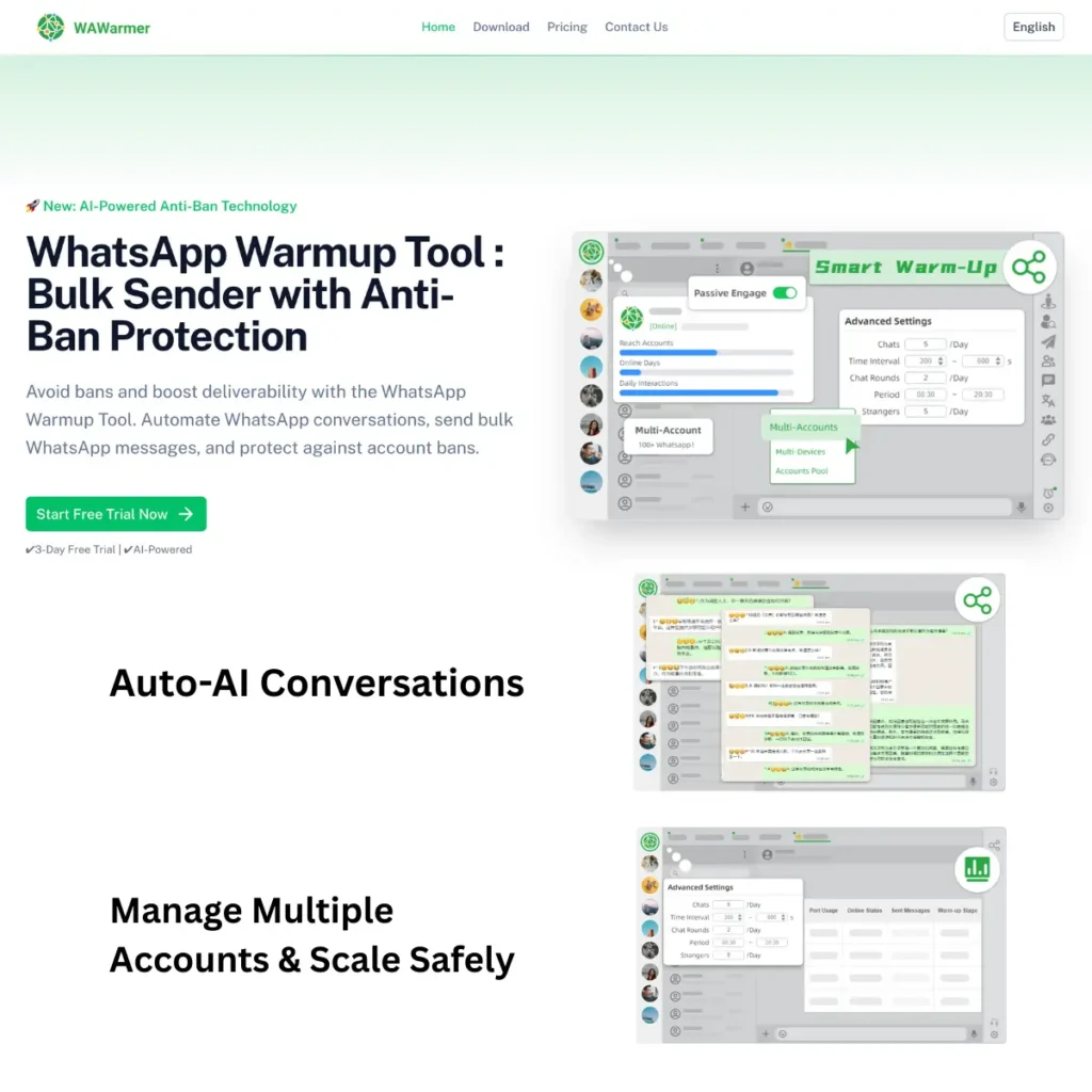 WhatsApp Warmup Tool